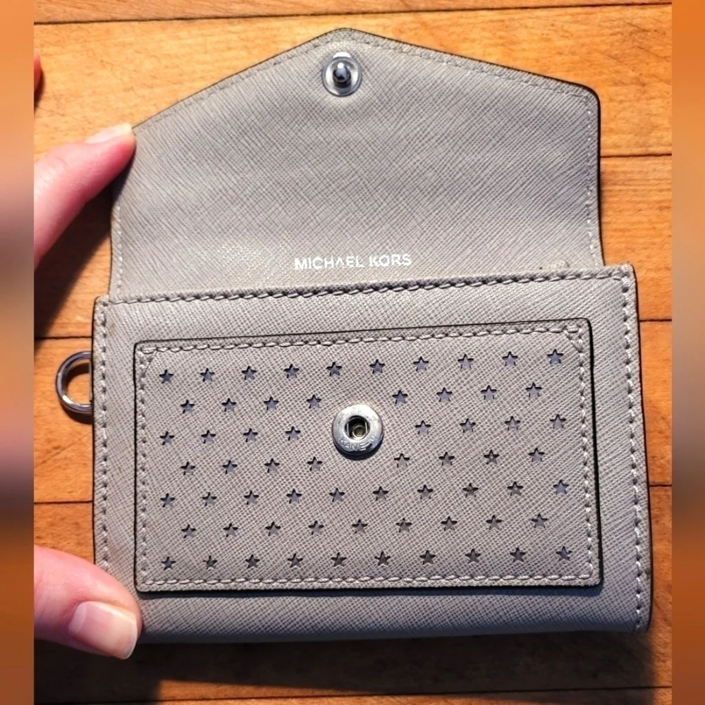 Michael Kors Saffiano Leather Star Wristlet